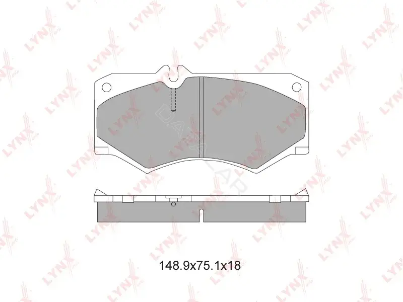 Тормозные колодки LYNXAUTO BD-5335