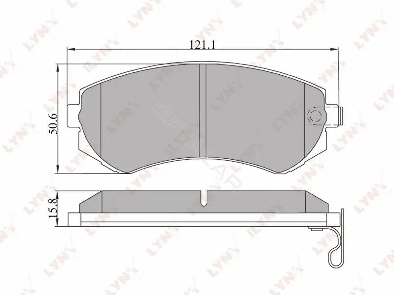 Тормозные колодки LYNXAUTO BD-5710