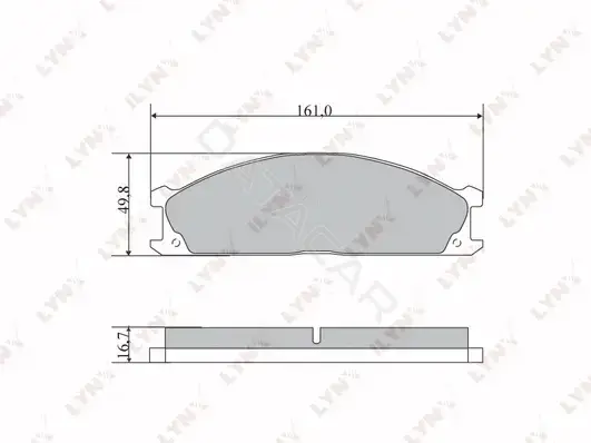 Тормозные колодки LYNXAUTO BD-5733