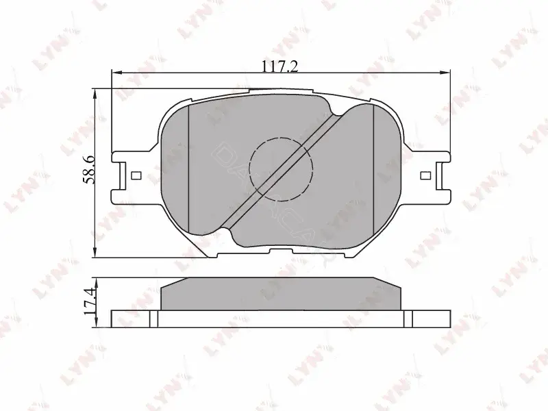 Тормозные колодки LYNXAUTO BD-7507