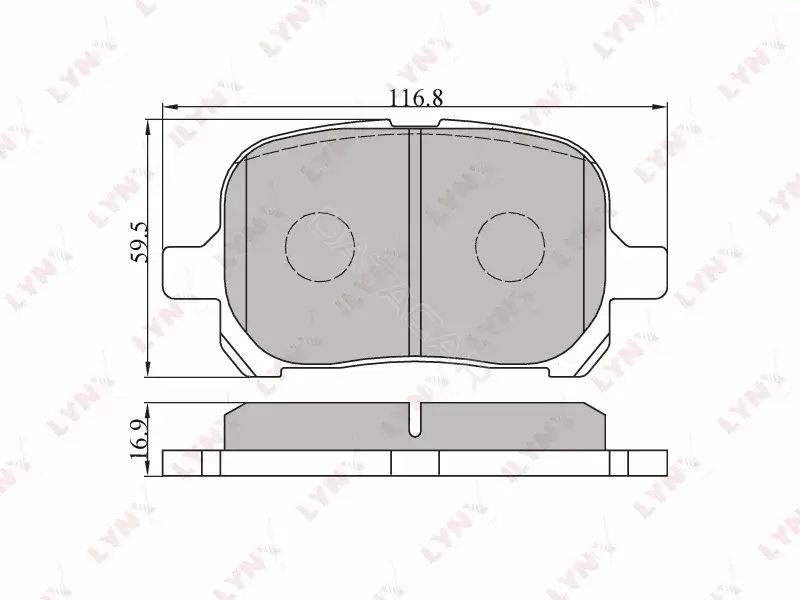 Тормозные колодки LYNXAUTO BD-7529