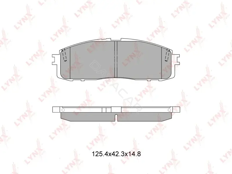 Тормозные колодки LYNXAUTO BD-7602