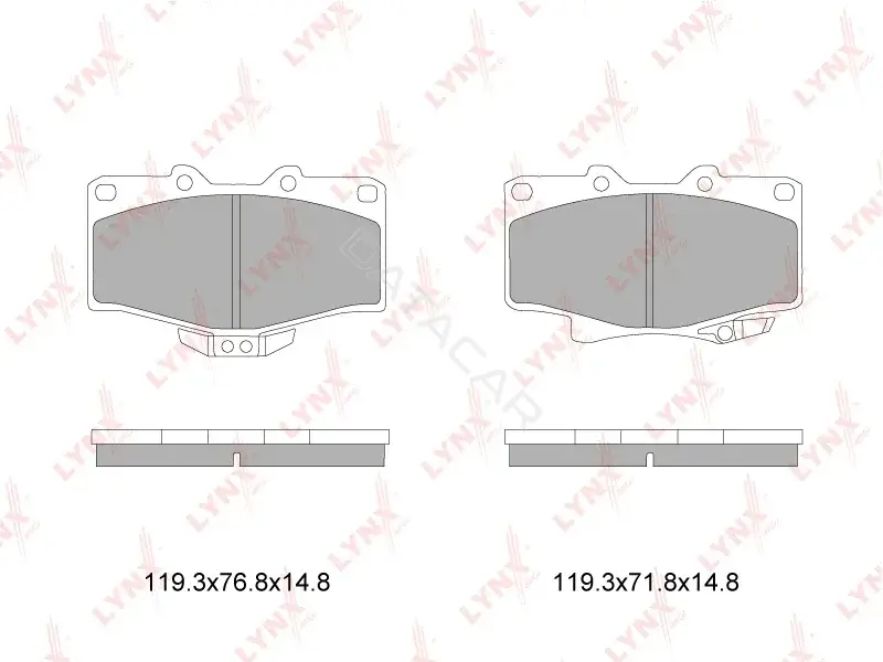 Тормозные колодки LYNXAUTO BD-7603