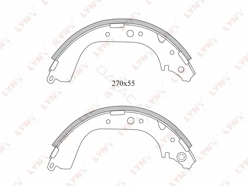 Барабанные колодки LYNXAUTO BS-7517