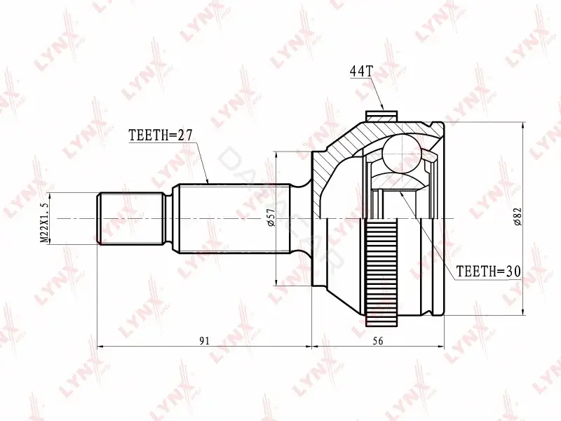 Шрус LYNXAUTO CO-2803A