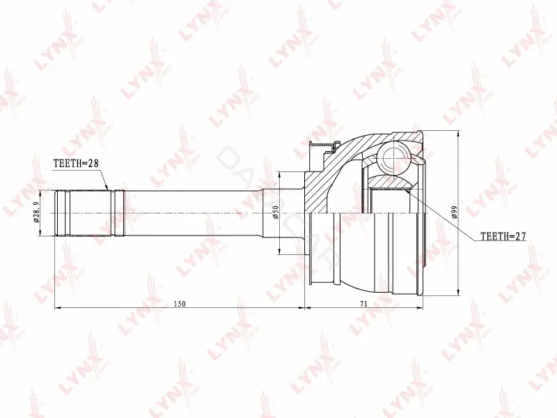 Шрус LYNXAUTO CO-5709