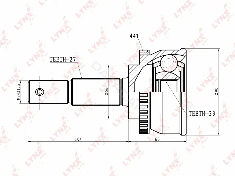 Шрус LYNXAUTO CO-5763A
