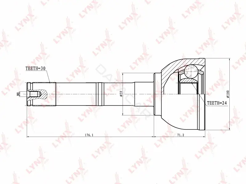 Шрус LYNXAUTO CO-7531