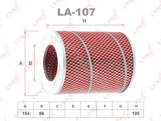 Воздушный фильтр LYNXAUTO LA-107