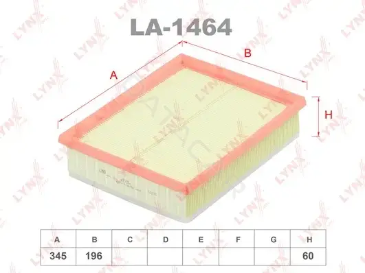 Воздушный фильтр LYNXAUTO LA-1464