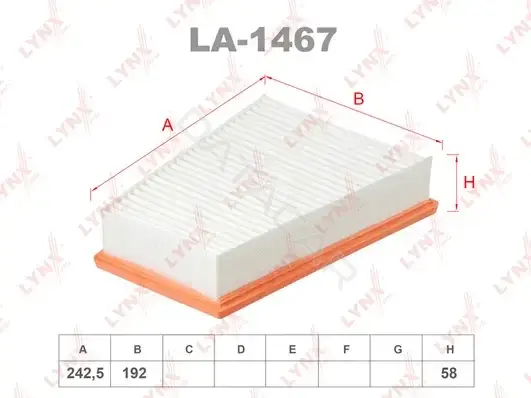 Воздушный фильтр LYNXAUTO LA-1467