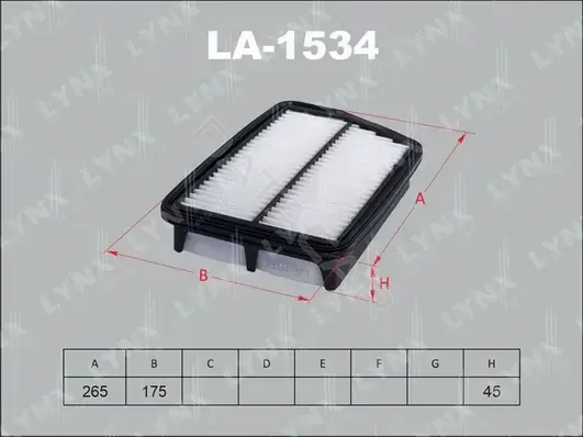 Воздушный фильтр LYNXAUTO LA-1534