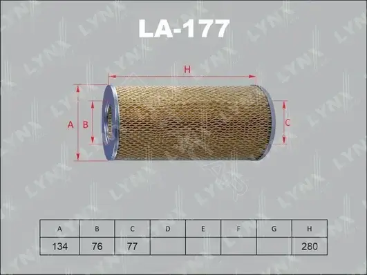 Воздушный фильтр LYNXAUTO LA-177