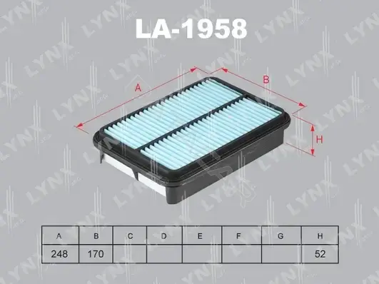 Воздушный фильтр LYNXAUTO LA-1958