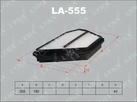 Воздушный фильтр LYNXAUTO LA-555