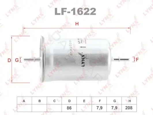 Топливный фильтр LYNXAUTO LF-1622