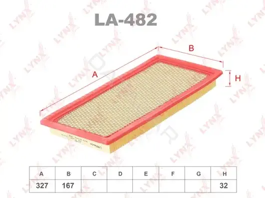 Воздушный фильтр LYNXAUTO LA-482