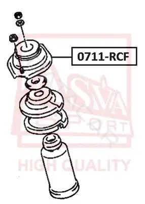 Опора амортизатора ASVA 0711-RCF