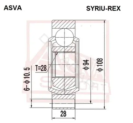 Шрус ASVA SYRIU-REX