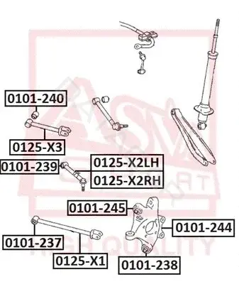 Сайлентблок рычага ASVA 0101-237