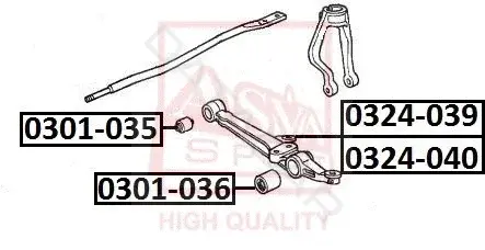Сайлентблок рычага ASVA 0301-036