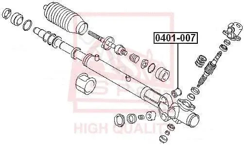Сайлентблок рычага ASVA 0401-007