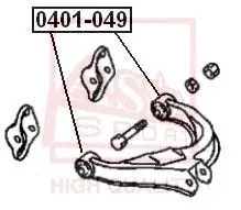 Сайлентблок рычага ASVA 0401-049