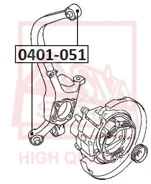 Сайлентблок рычага ASVA 0401-051