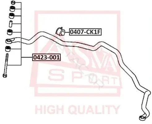 Стойки стабилизатора ASVA 0423-001