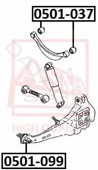 Сайлентблок рычага ASVA 0501-037