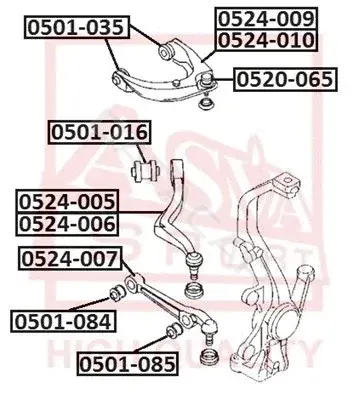 Рычаги ASVA 0524-005