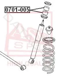 Сайлентблок рычага ASVA 0701-005