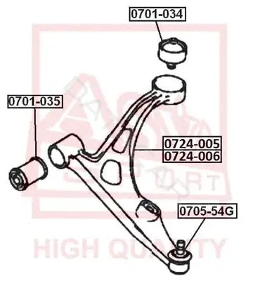 Рычаги ASVA 0724-005