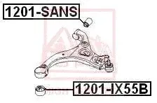 Сайлентблок рычага ASVA 1201-SANS