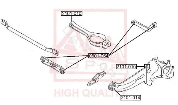 Сайлентблок рычага ASVA 2101-015