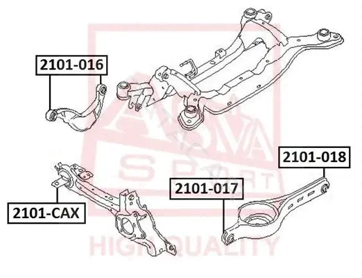 Сайлентблок рычага ASVA 2101-018