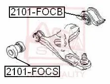 Сайлентблок рычага ASVA 2101-FOCS