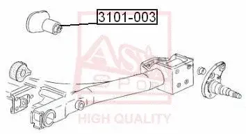 Сайлентблок рычага ASVA 3101-003