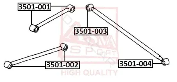 Сайлентблок рычага ASVA 3501-001