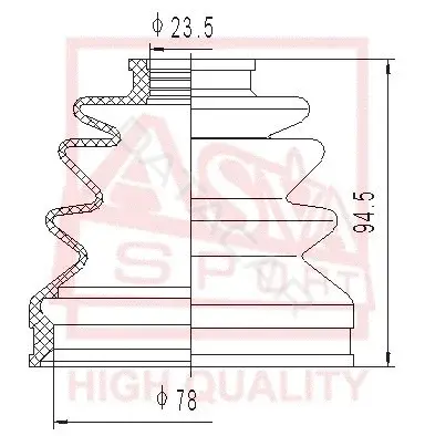Пыльник шруса ASVA ASBT-121