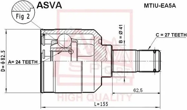 Шрус ASVA MTIU-EA5A