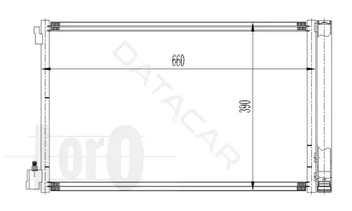 Радиатор кондиционера LORO 037-016-0036