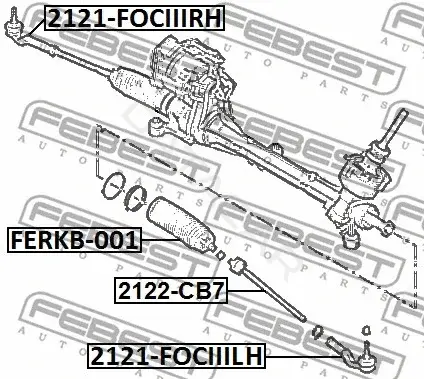 Рулевые наконечники FEBEST 2121-FOCIIIRH