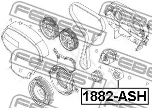 Ролик ГРМ FEBEST 1887-ASH