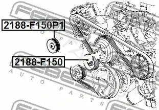 Натяжитель ремня генератора FEBEST 2188-F150P1