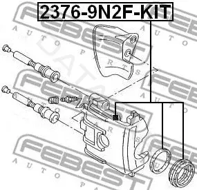 Поршень суппорта FEBEST 2376-9N2F-KIT