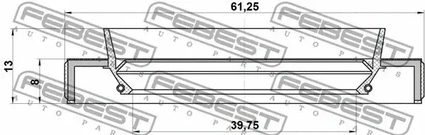Сальник полуоси FEBEST 95HBY-41610813L