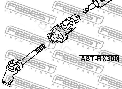 Рулевой вал FEBEST AST-RX300