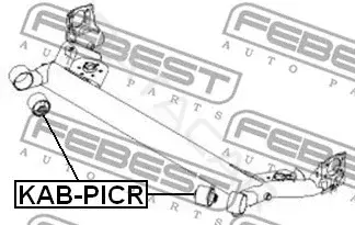 Сайлентблок балки / подрамника FEBEST KAB-PICR