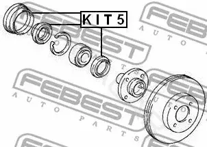 Сальник ступицы FEBEST KIT5